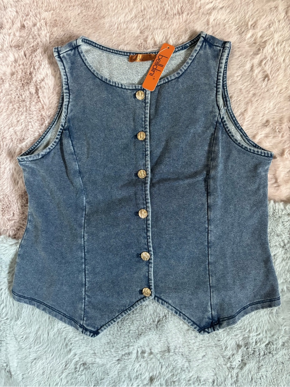 Belldini denim wash vest